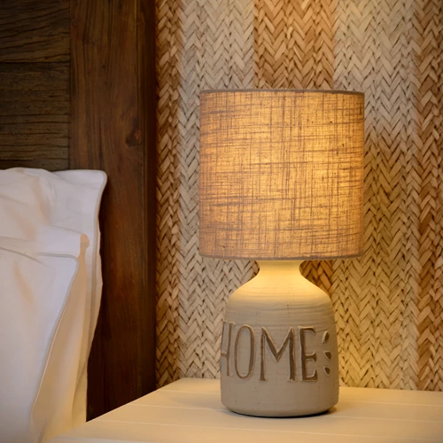 Lucide COSBY - Table lamp - Ø 16,5 cm - 1xE14 - Grey - atmosphere 1